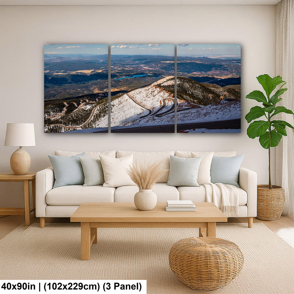 Summit Switchbacks: Pikes Peak Highway Colorado Springs CO Photo Wall Art