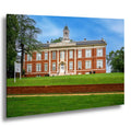 Silsby Hall, Talladega College Alabama, Photography Print, Historic Red Brick Academic Architecture, Classical Columns Campus Wall Art Décor