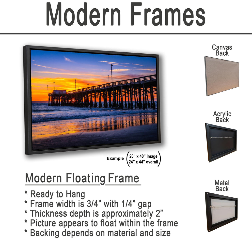 Shoreline Pier: Newport Beach California Ocean Sunset Photography Wall Art
