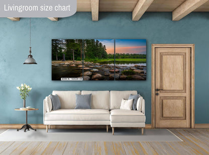 Itasca State Park Minnesota Headwaters of the Mississippi River Photo Print, Sunset Lake Forest Nature Wall Art Metal Canvas Photography