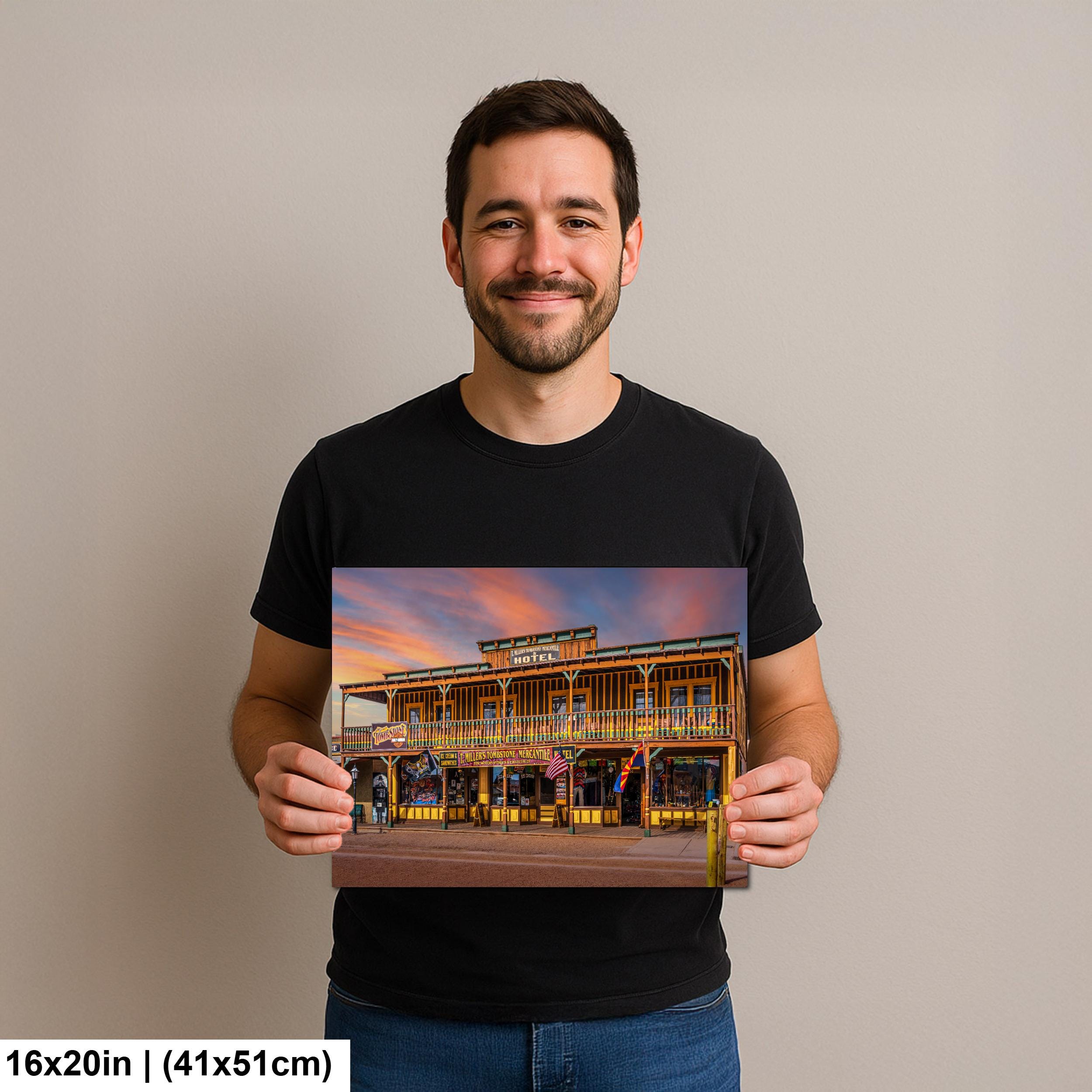 T. Miller’s Tombstone Mercantile Hotel Arizona Western Photography Wall Art