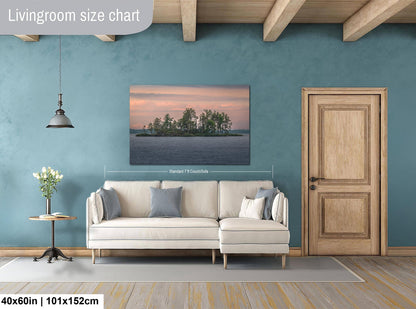 Voyageurs National Park Sunset: Pine Island Lake Scene, Minnesota Nature Photography Wall Art