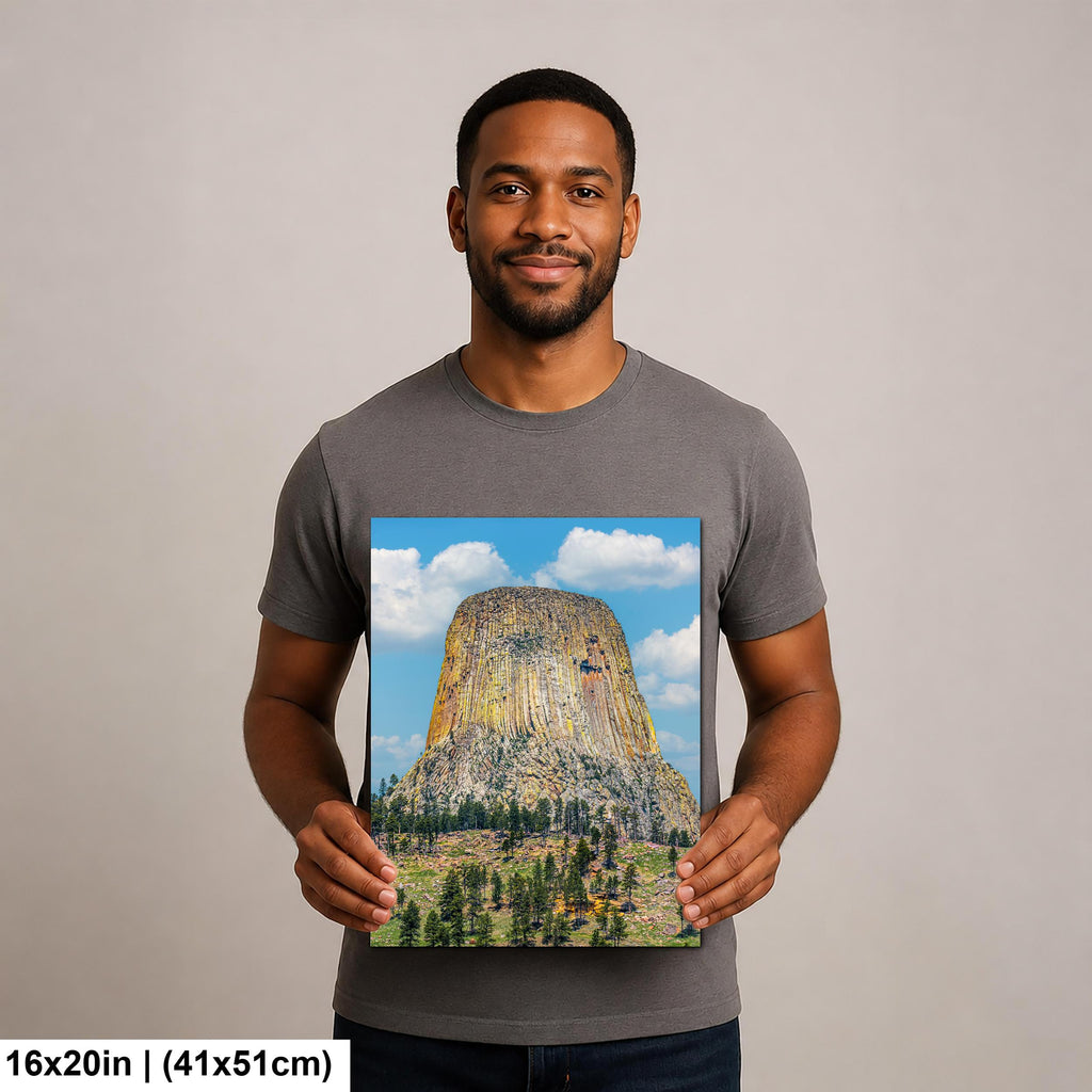 Monumental Ascent: Devils Tower Wyoming National Monument Photo Wall Art