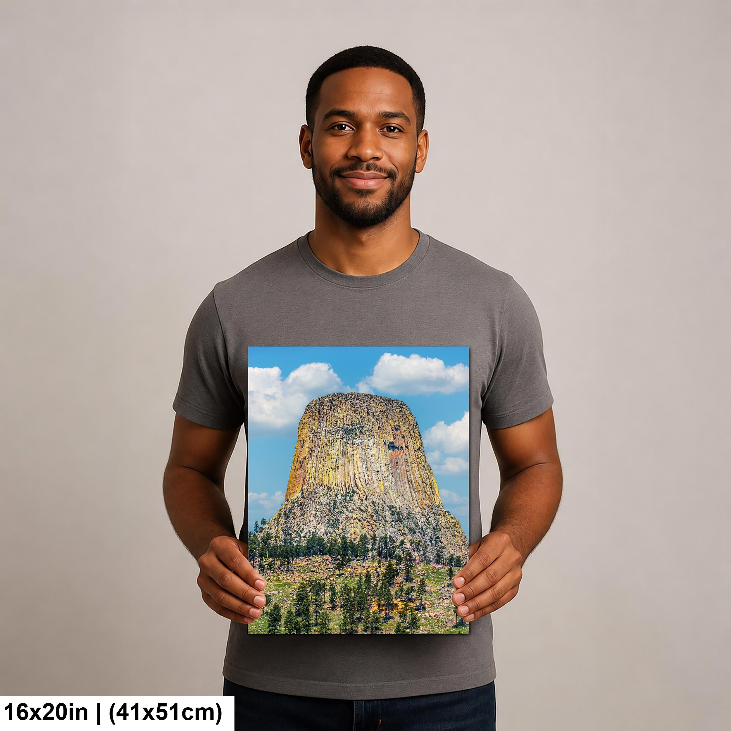 Monumental Ascent: Devils Tower Wyoming National Monument Photo Wall Art