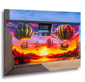 Tucson Mural - Surreal Desert Mural With Floating Cactus Balloons, Photography Print Wall Art
