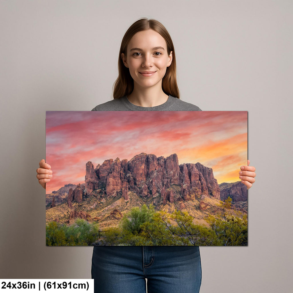 Superstition Mountains Sunrise Lost Dutchman State Park Apache Junction Arizona Wall Art