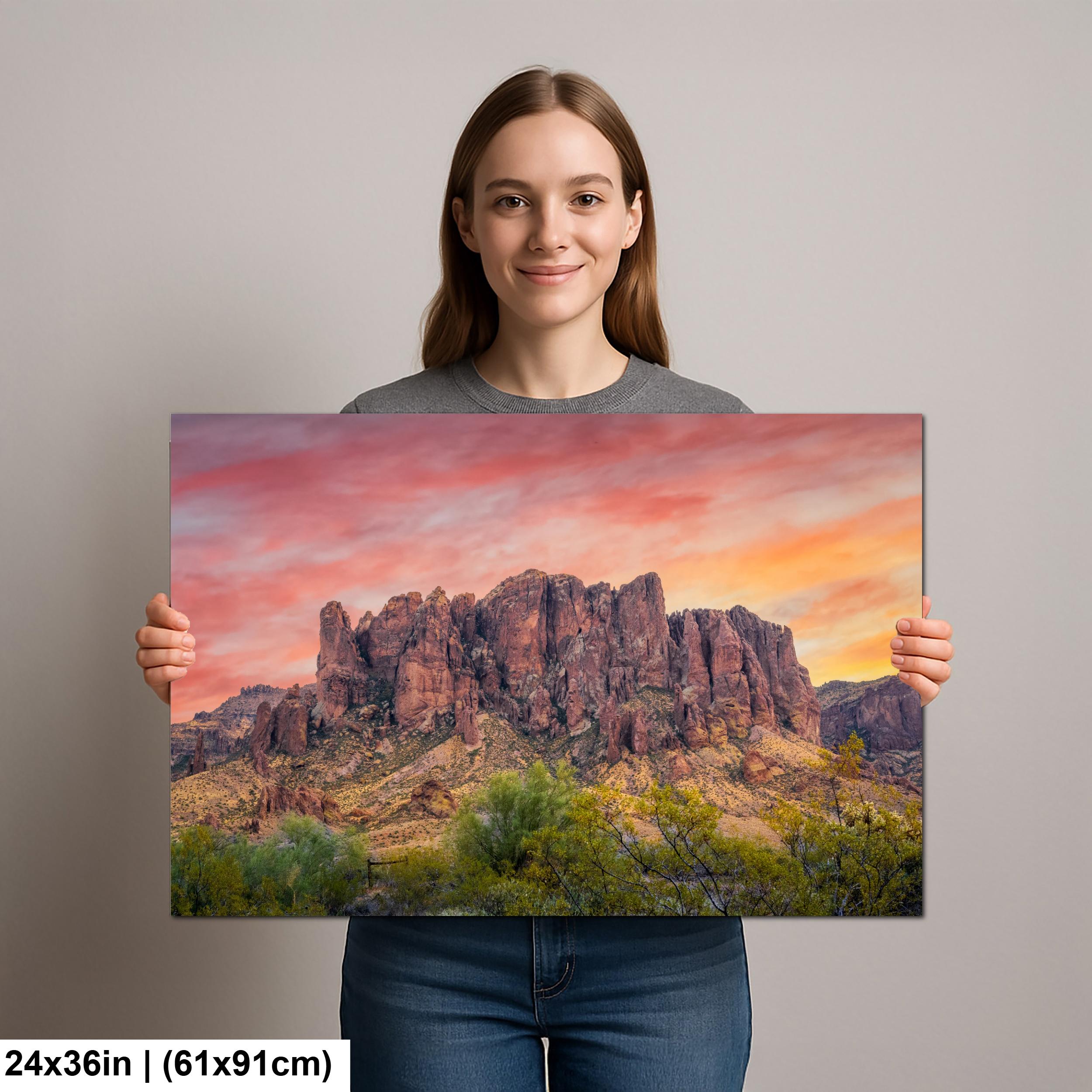 Superstition Mountains Sunrise Lost Dutchman State Park Apache Junction Arizona Wall Art