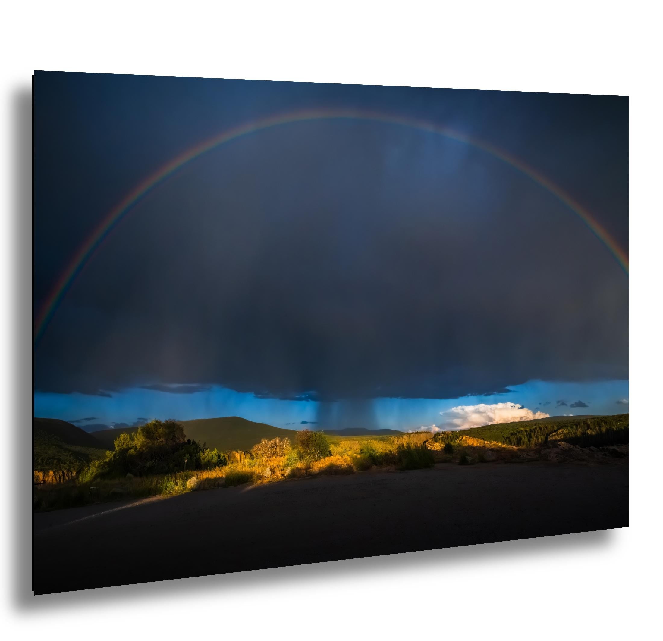 Black Canyon Rainbow Print: Colorado Landscape Photography, Storm Light Wall Art