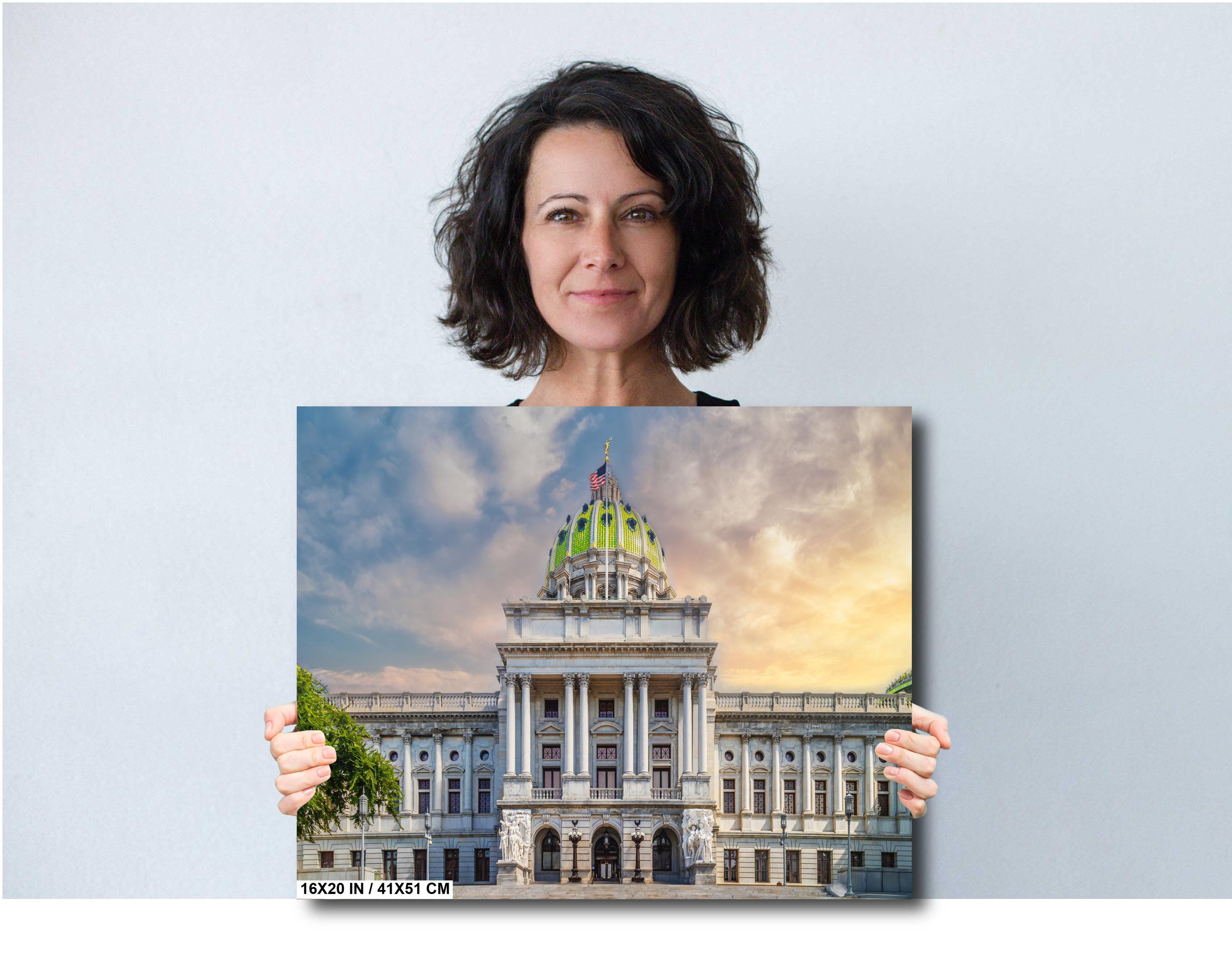 Pennsylvania State Capitol Building Print: Historic Harrisburg Architecture