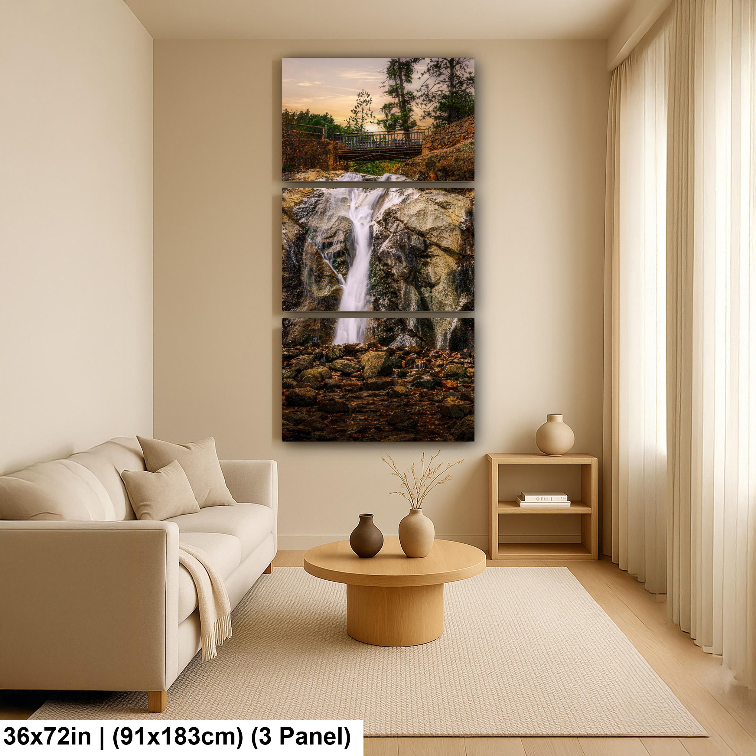 Helen Hunt Falls Evening Photography Print, North Cheyenne Canyon Colorado Springs, Rocky Mountains Waterfall Wall Art