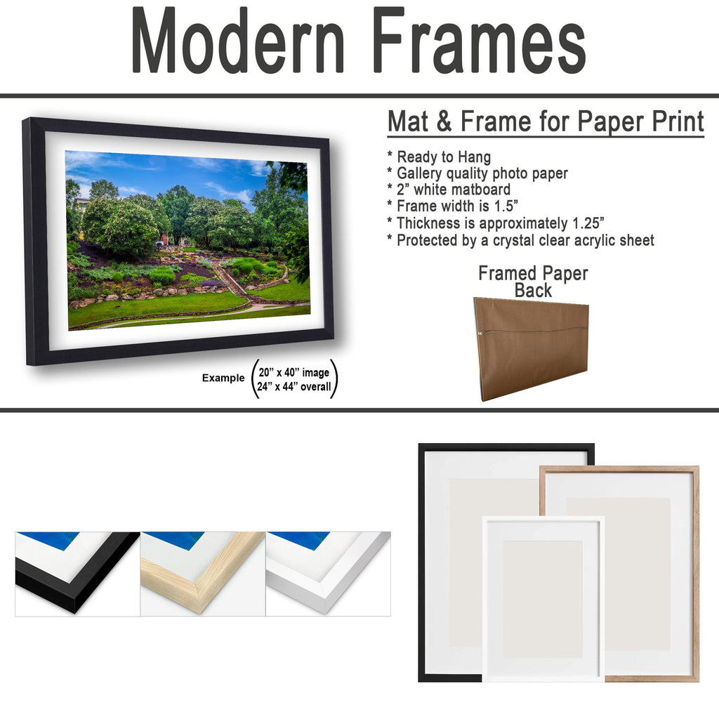 Terraced Gardens: Falls Park Greenville SC Landscape Photography Wall Art