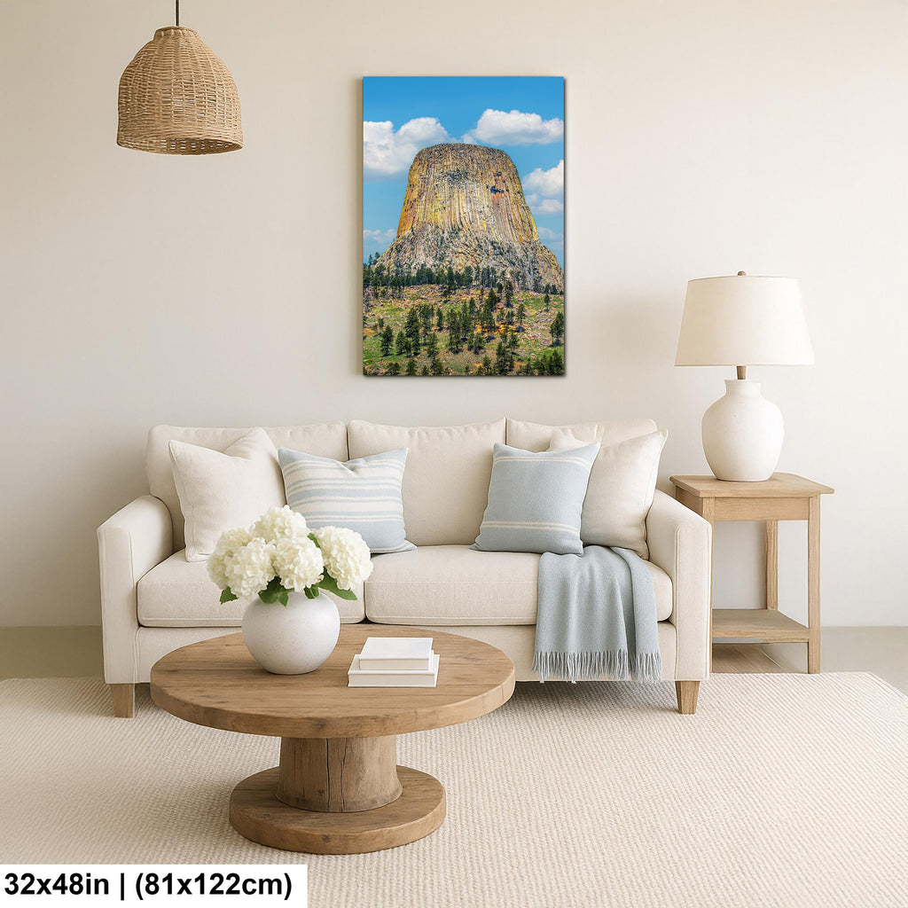 Monumental Ascent: Devils Tower Wyoming National Monument Photo Wall Art