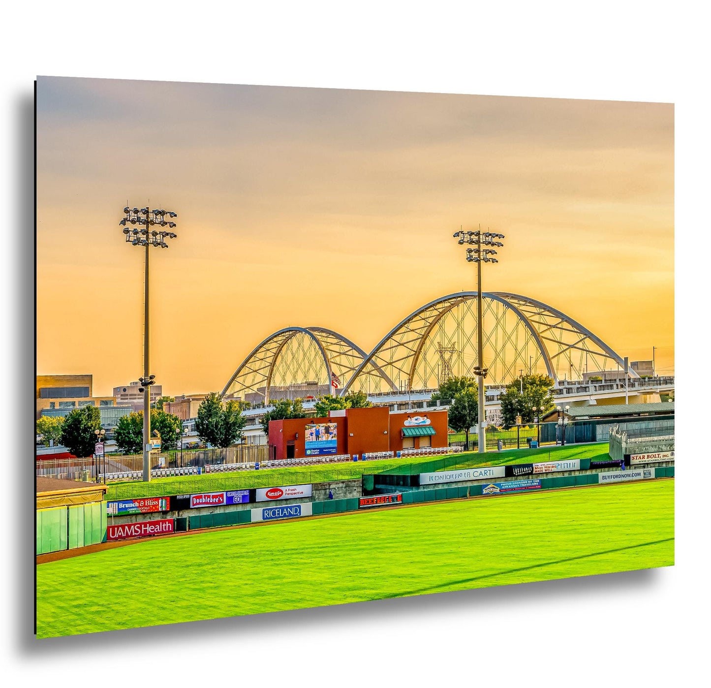 Travelers Baseball Field Panorama Print, North Little Rock Arkansas Wall Art