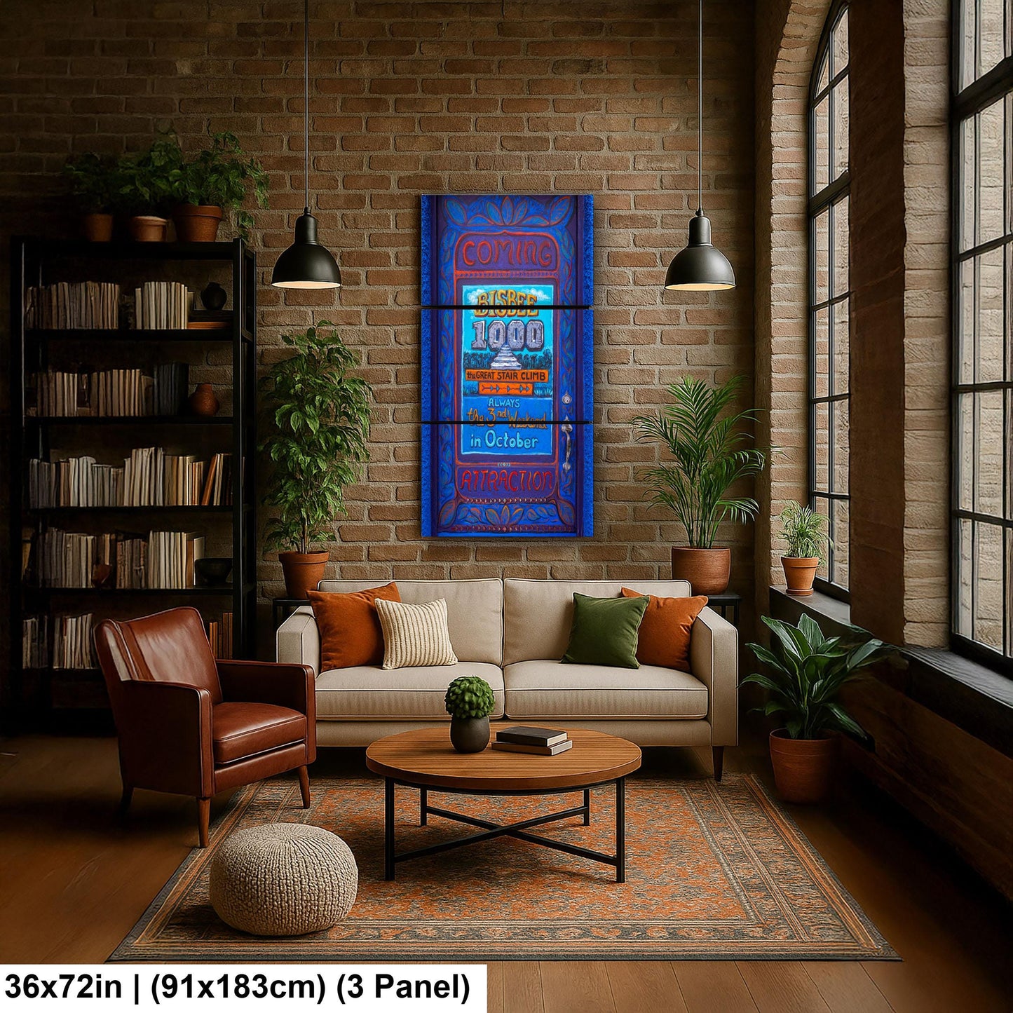 Bisbee Arizona Door Mural Colorful Stair Climb Photography Wall Art