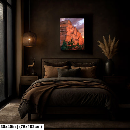 Red Sandstone Cliffs Photography Print, Red Rock Canyon Open Space Colorado Springs, Dramatic Sunset Wall Art
