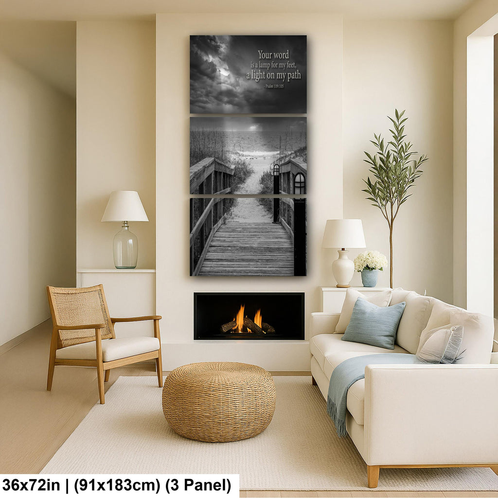 Psalm 119:105 Wall Art - Florida Coastal Photography | Beach Path Faith Decor