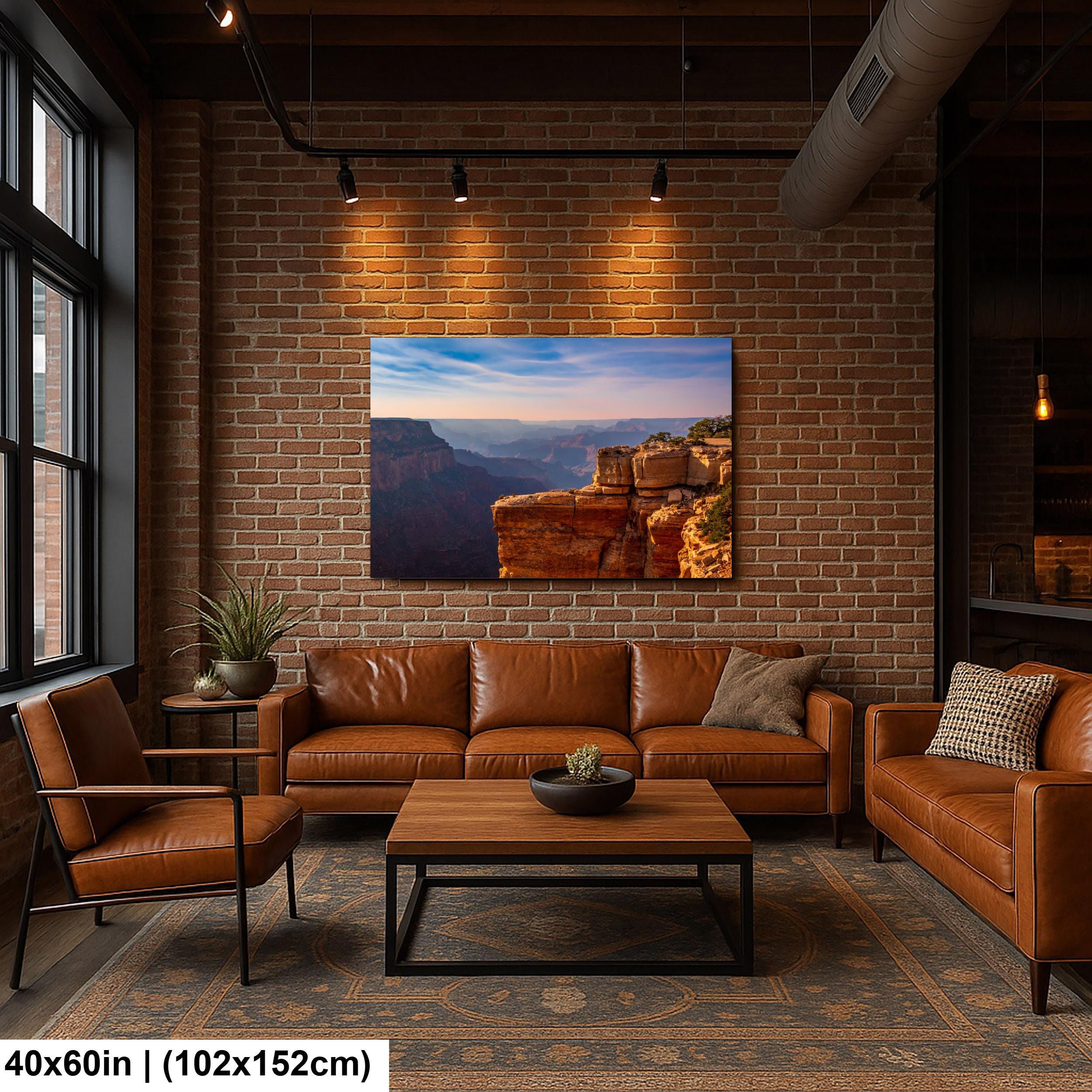 Grand Canyon Sunset Photography Wall Art, North Rim Canyon Overlook