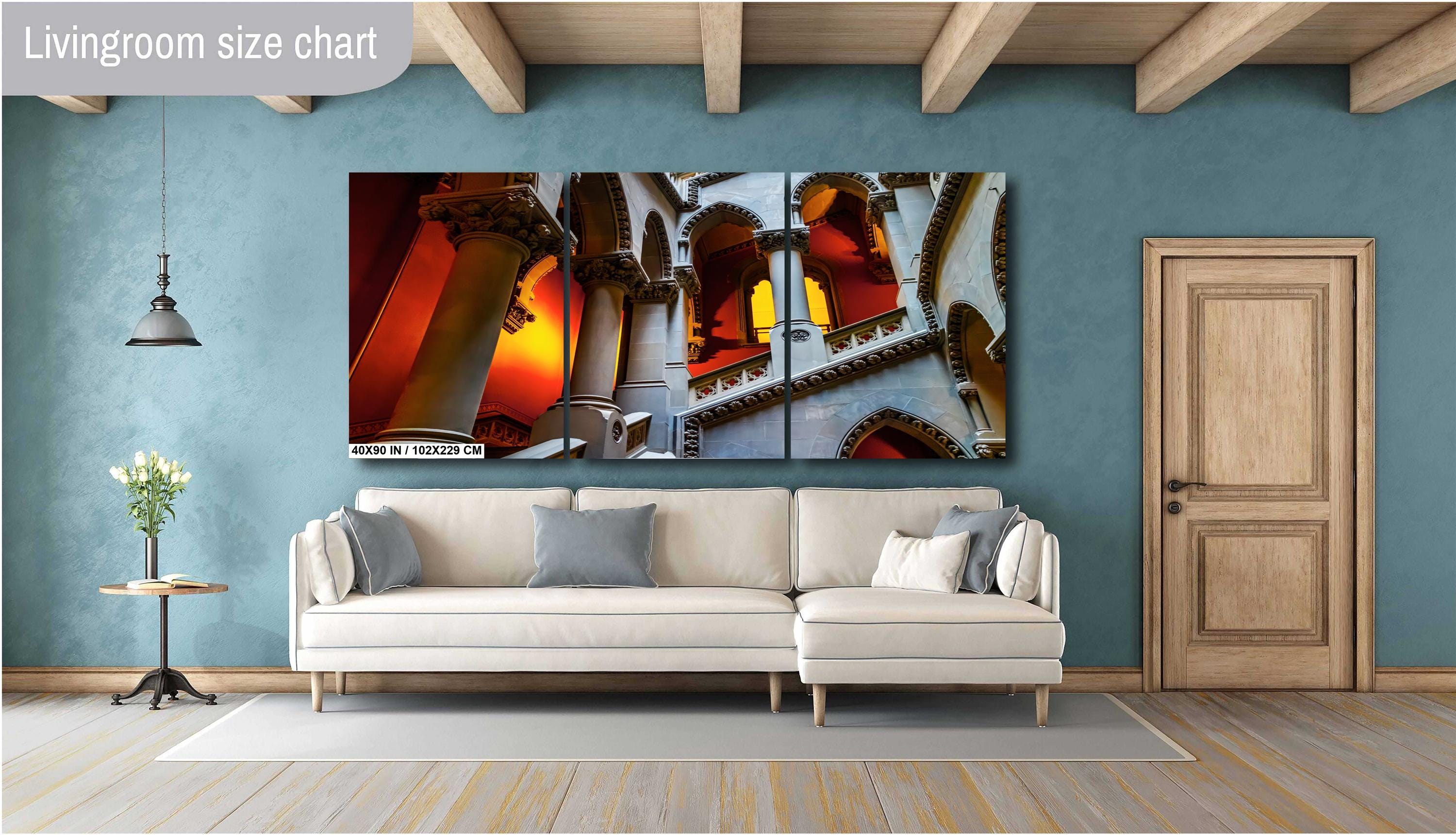 Albany Capitol Stairs Print: New York State Historic Architecture