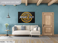 "Artisan’s Alley” Talladega Alabama, Photography Print, Historic Hand-Painted Wall Sign, Black and Gold Mural Art Décor