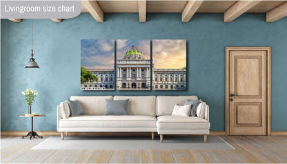 Historic Harrisburg: Pennsylvania State Capitol Complex Print Wall Art Historic Architectural Photography Aluminum/Acrylic/Metal/Canvas