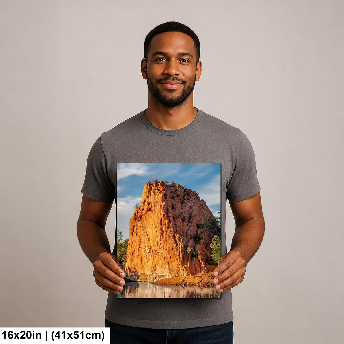 Stone Reflections: Red Rock Canyon Colorado Springs Photography Wall Art