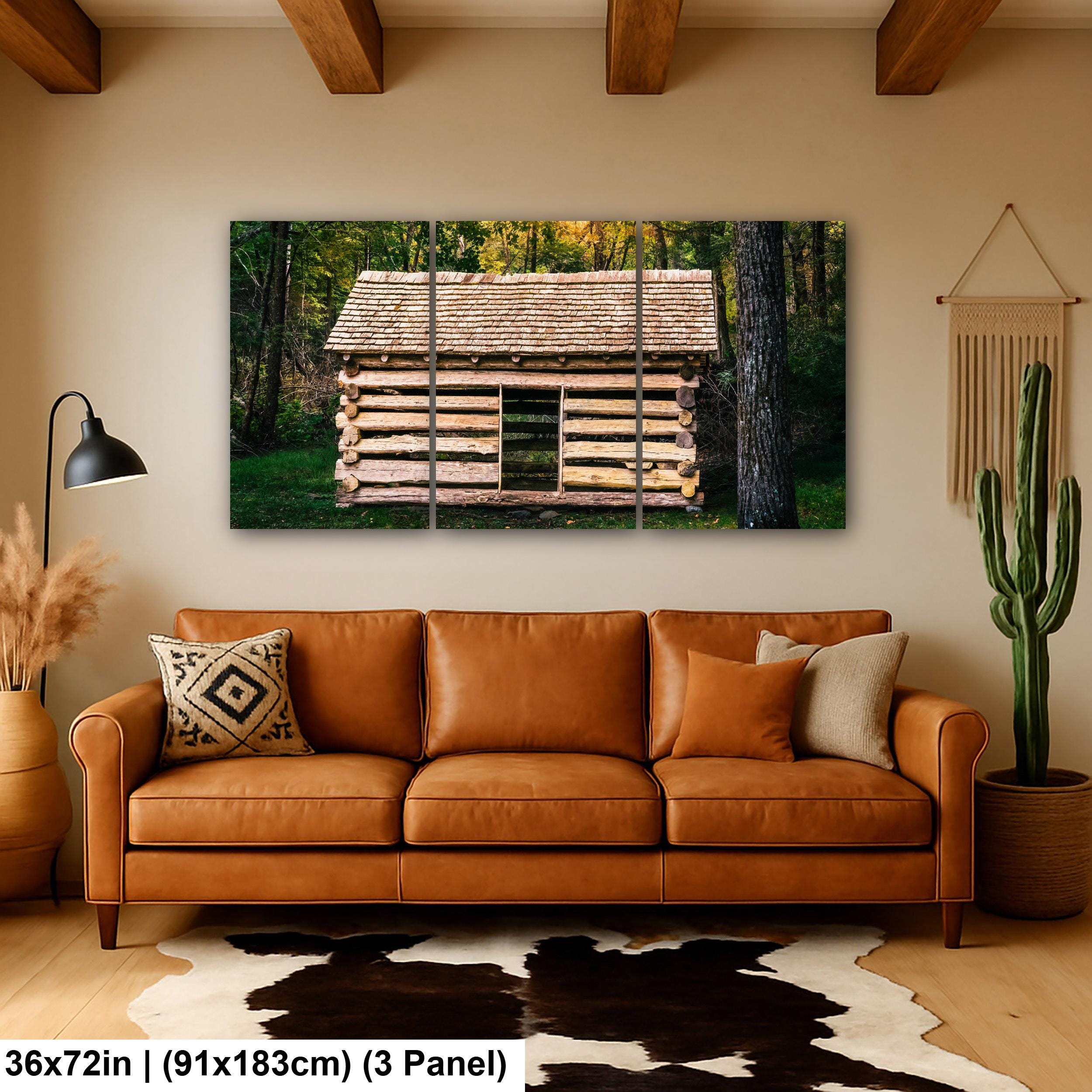 Woodland Homestead: Log Cabin Great Smoky Mountains National Park Wall Art