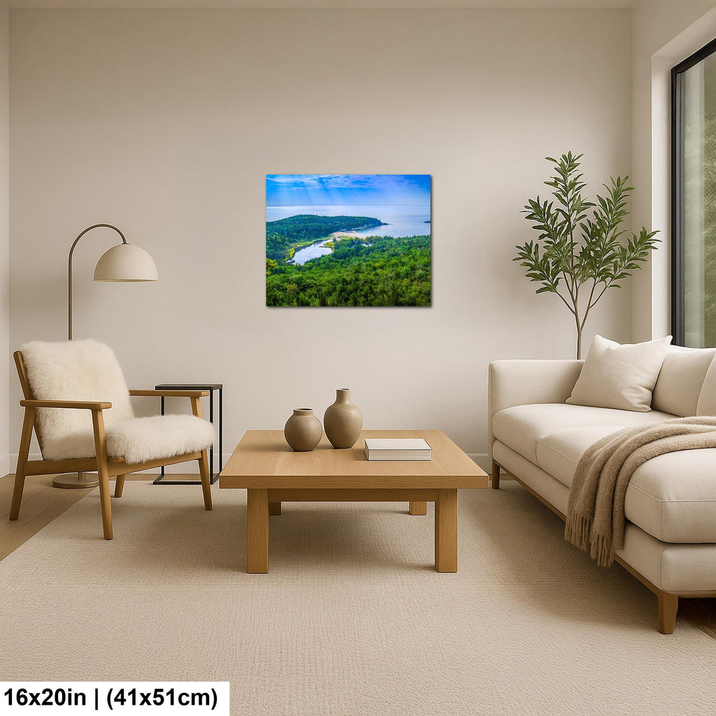 Sand Beach Cove: Acadia National Park Maine Seascape Photography Wall Art