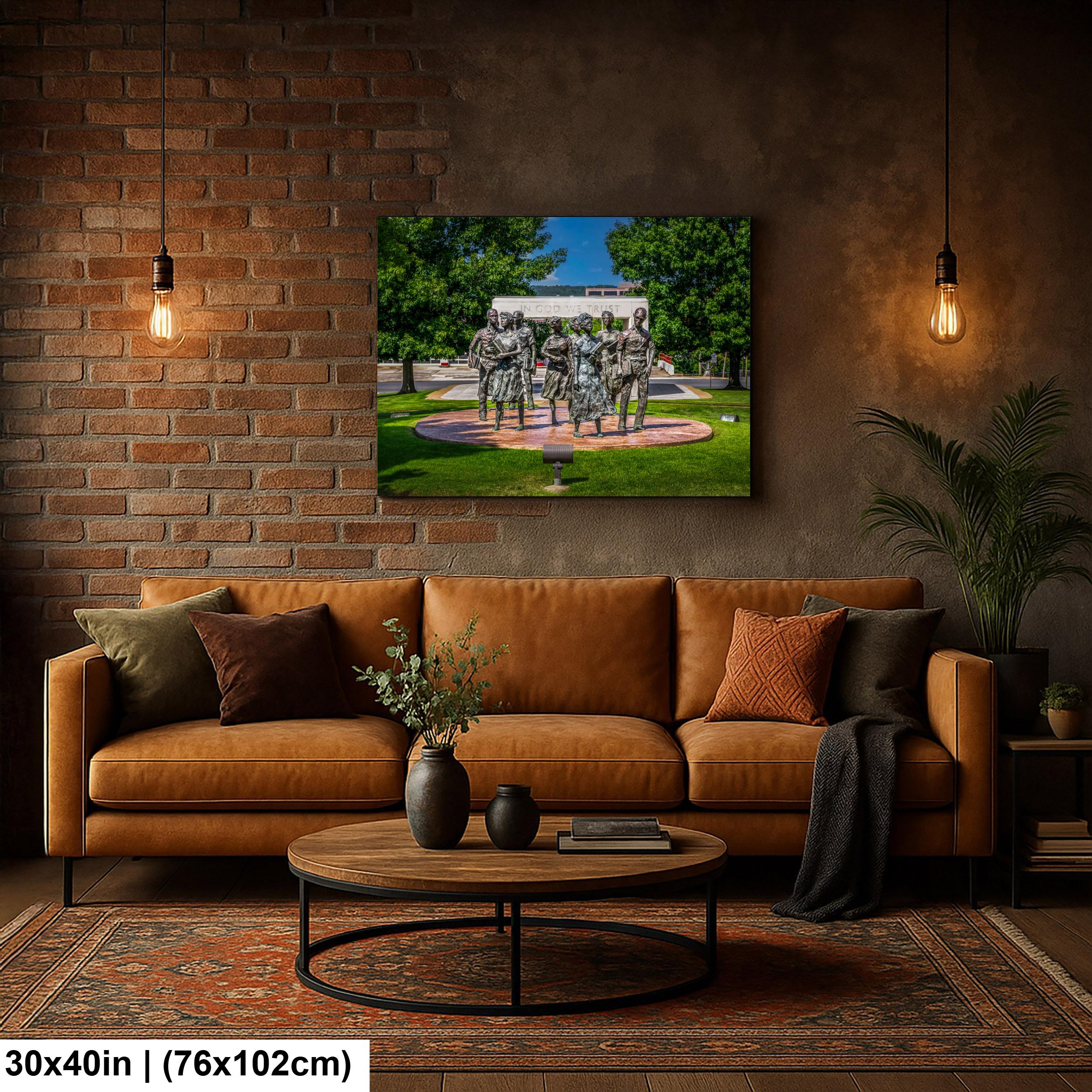 Little Rock Nine Memorial Print, Civil Rights Photography, Arkansas Wall Art
