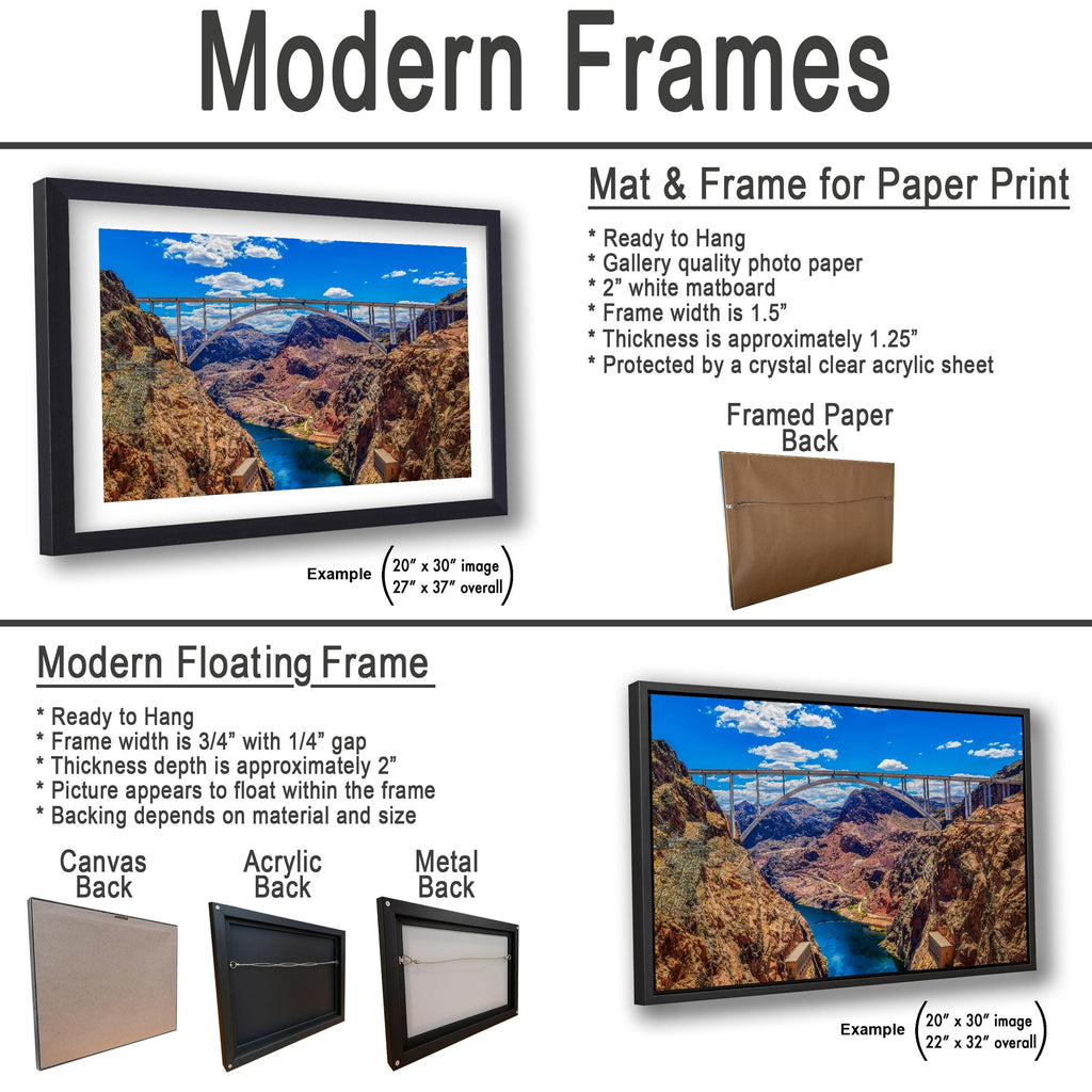 Hoover Dam Bridge Overlook, Nevada Arizona Border, Modern Engineering Photography Wall Art