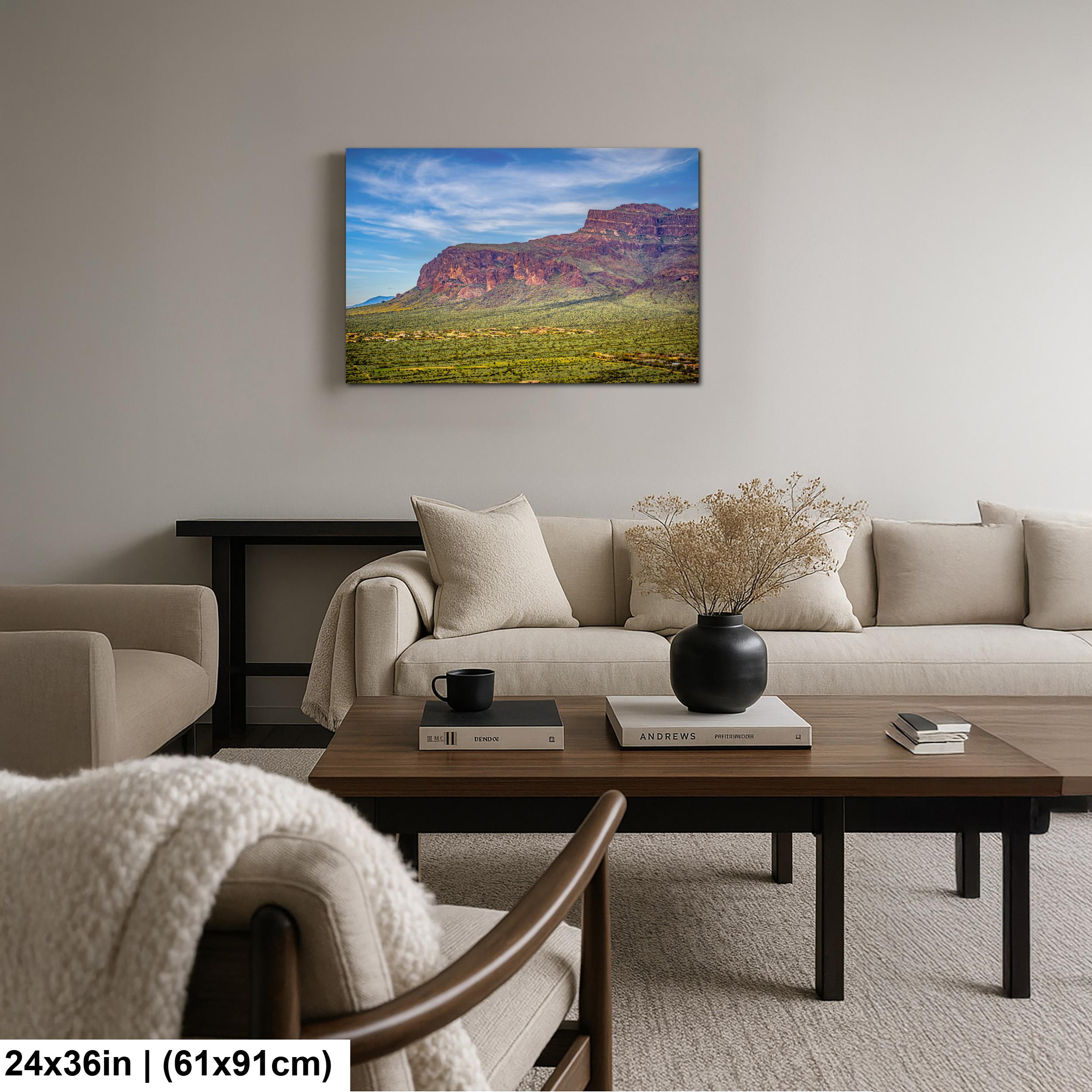 Superstition Mountains Landscape, Apache Junction Arizona, Photography Print Wall Art