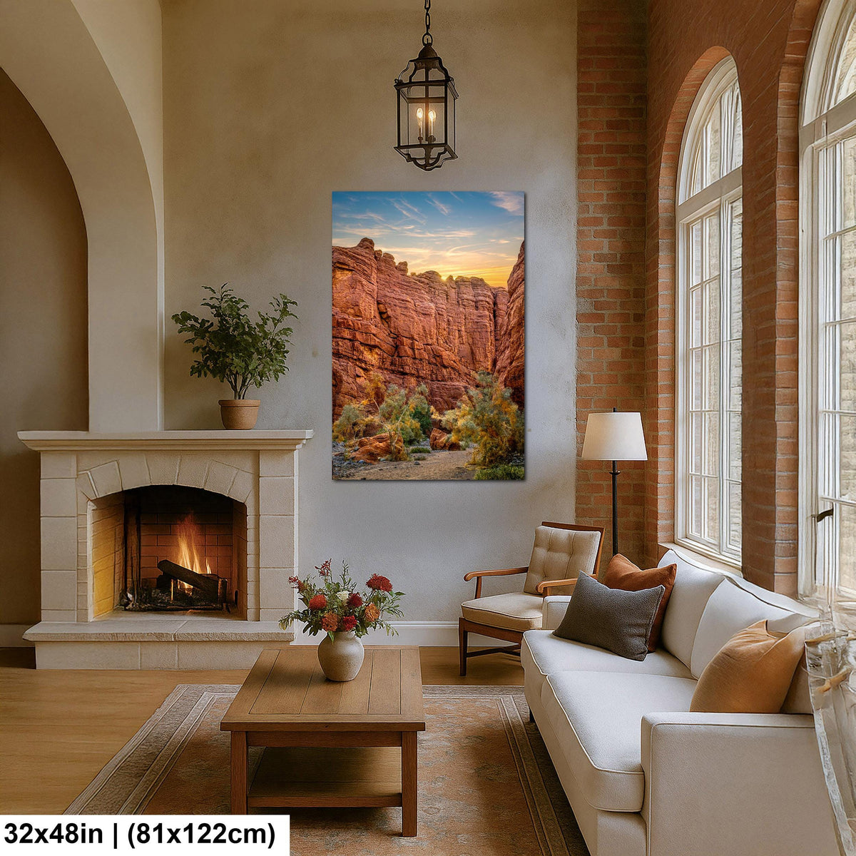 Towering Cliffs: Ladder Canyon Mecca Hills California Desert Photo Wall Art