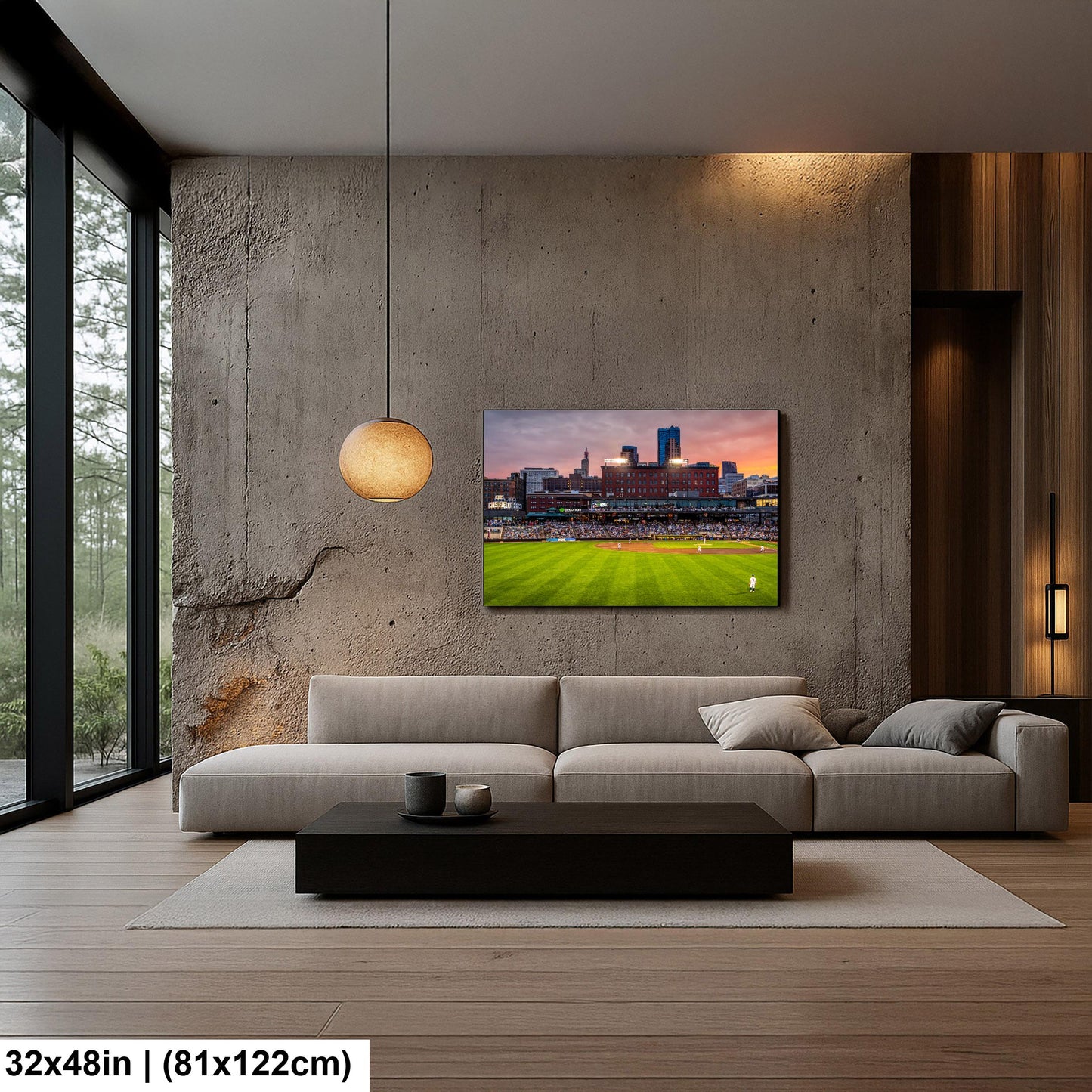St. Paul Saints Baseball CHS Field Twilight Photography Print, Downtown Minnesota Stadium Art, Urban Ballpark Decor
