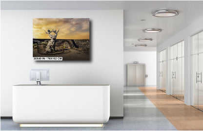 Twin Falls Idaho Print: Perrine Bridge & Twins Statue Landscape Photography