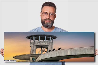 Everglades Overlook Watchtower: Shark Valley Observation Tower, Everglades National Park Florida Print Wall Art Acrylic/Metal/Canvas