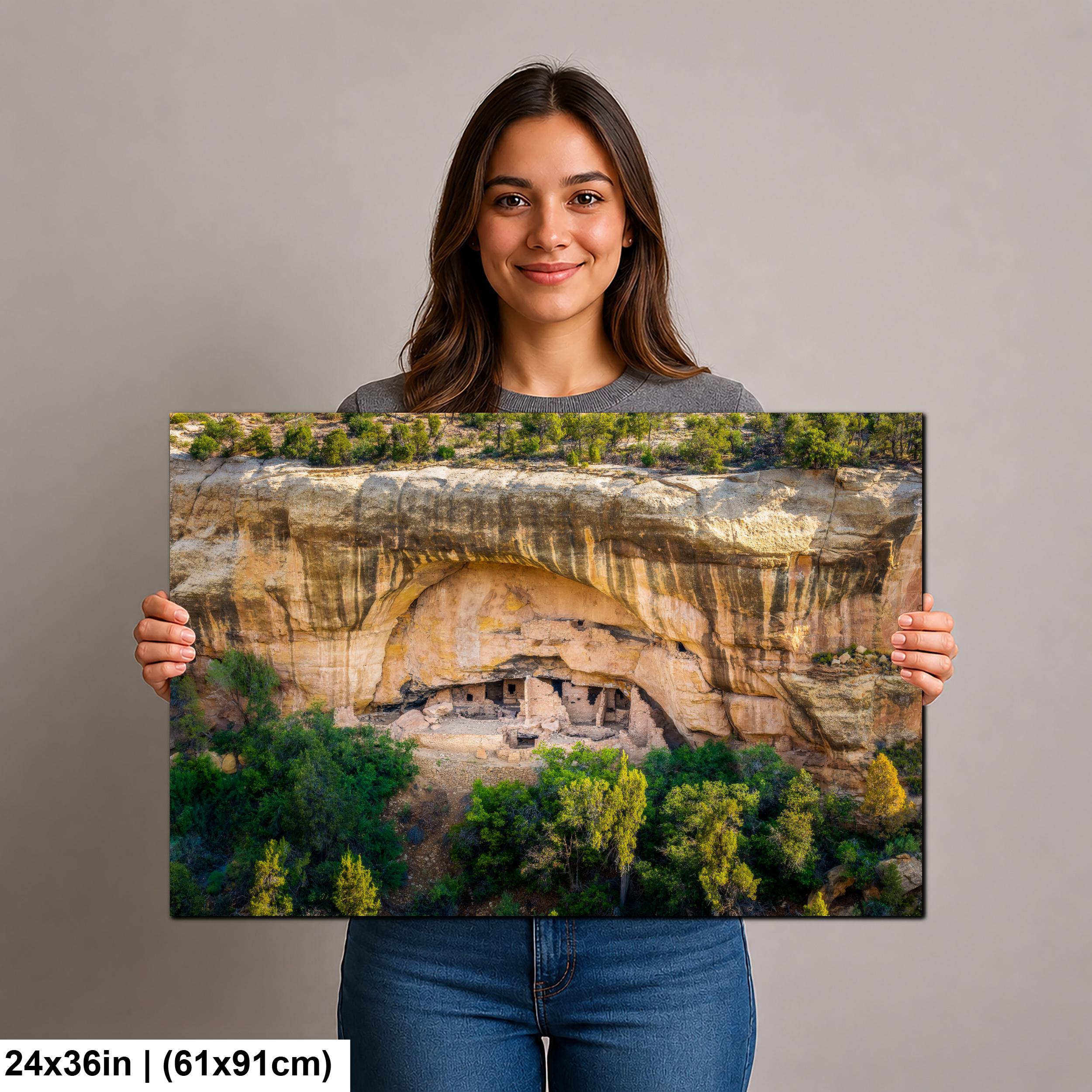 Ancient Cliff Ruins at Mesa Verde National Park, Cortez Colorado Photography Print