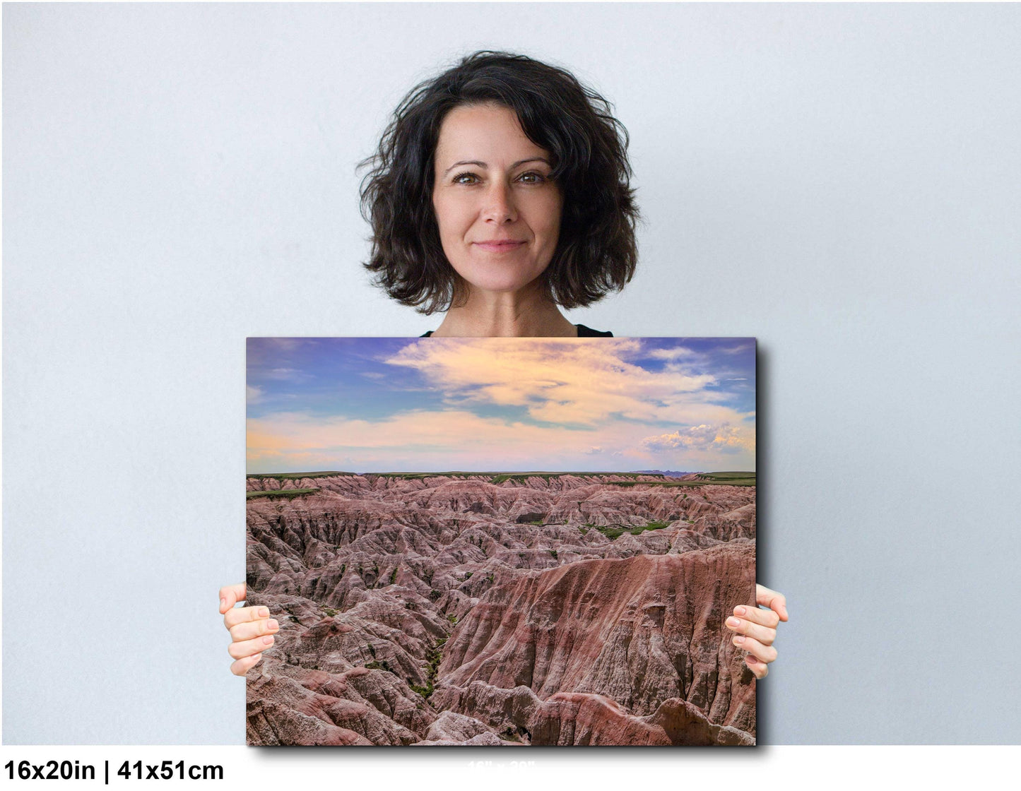 Badlands National Park Sunset Pastels South Dakota Nature Photography Wall Art