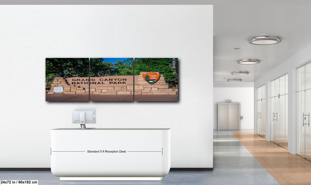Grand Canyon National Park Entrance Sign - Arizona Photography Print