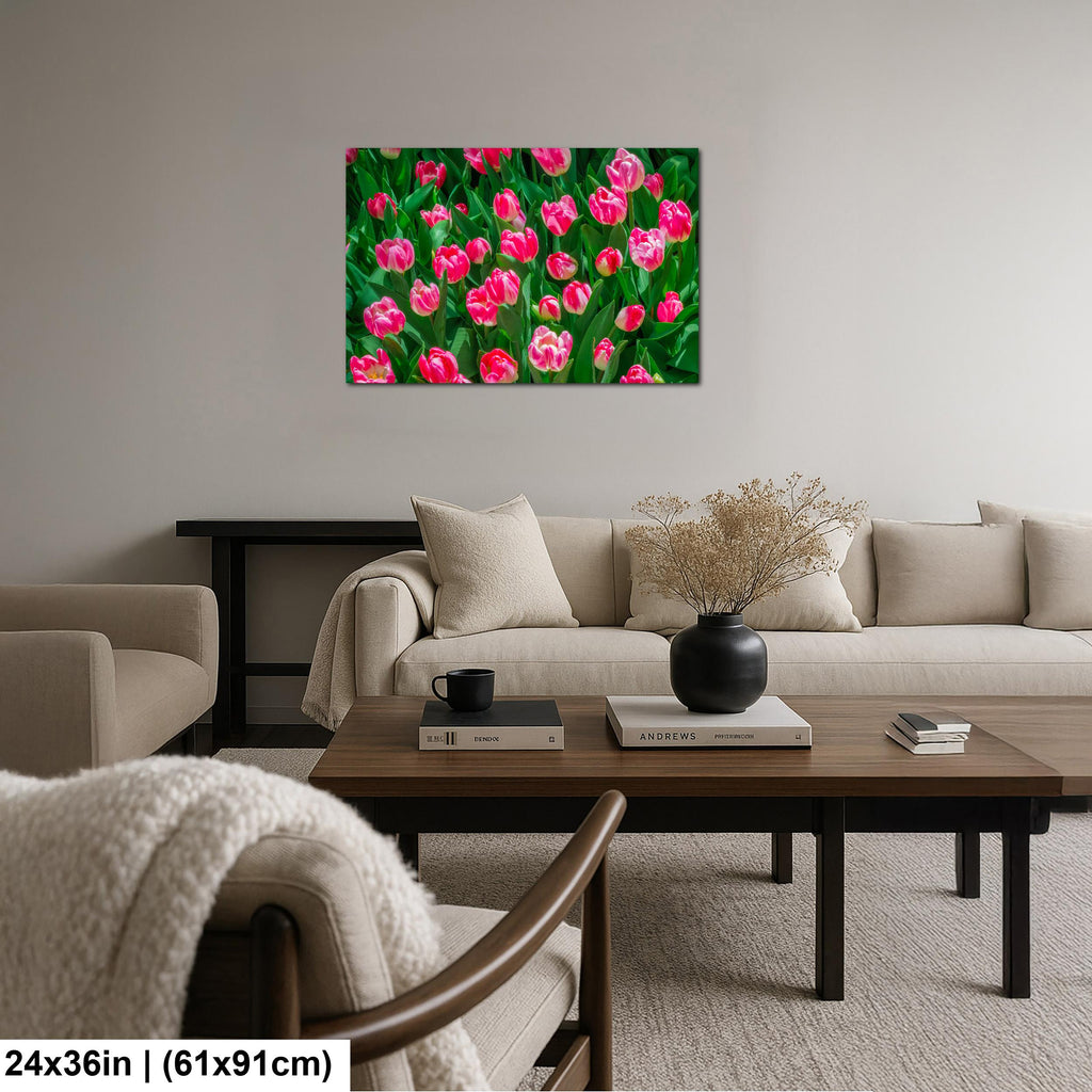 Pink Harmony: Pink Tulips Las Vegas Nevada Flower Photography Wall Art