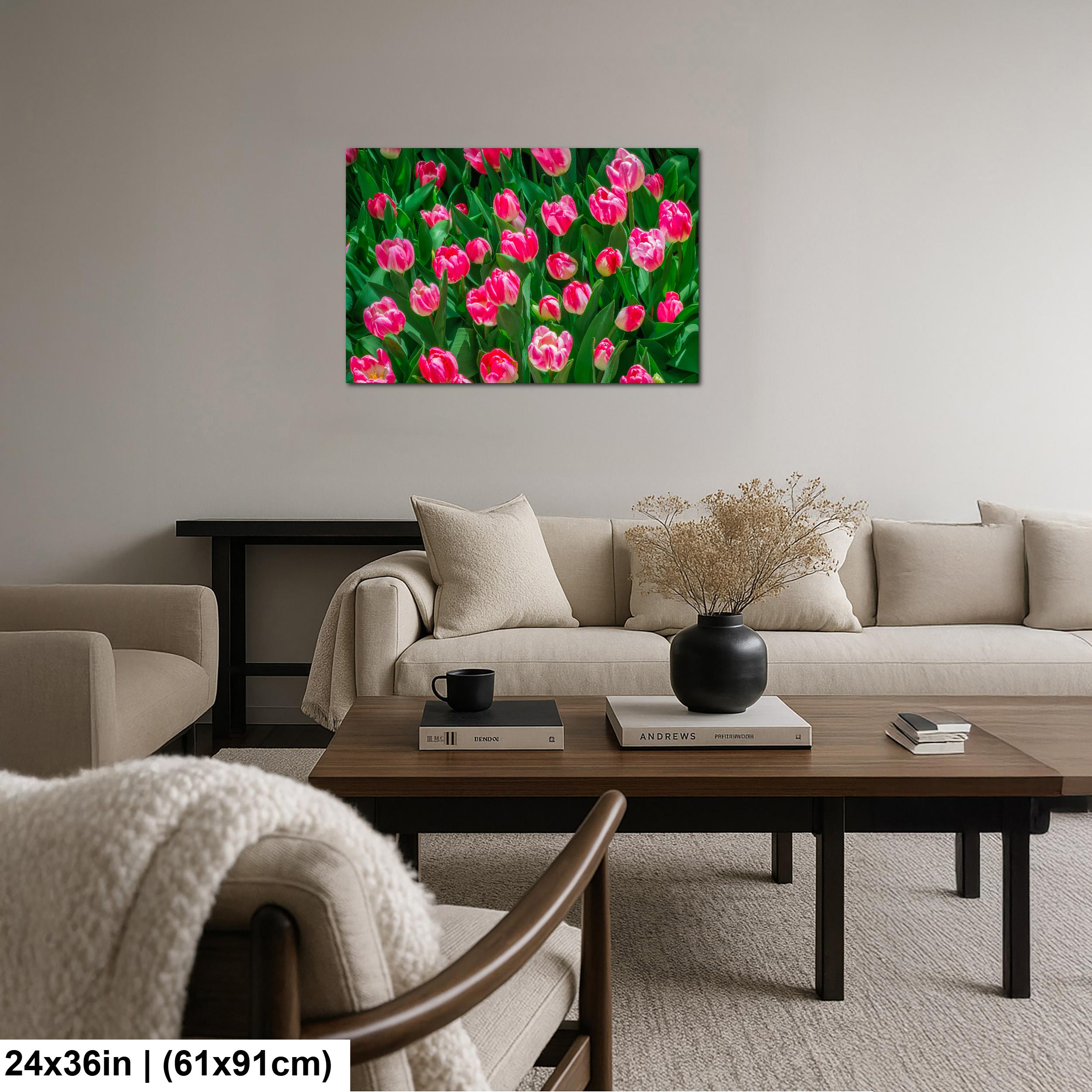 Pink Harmony: Pink Tulips Las Vegas Nevada Flower Photography Wall Art