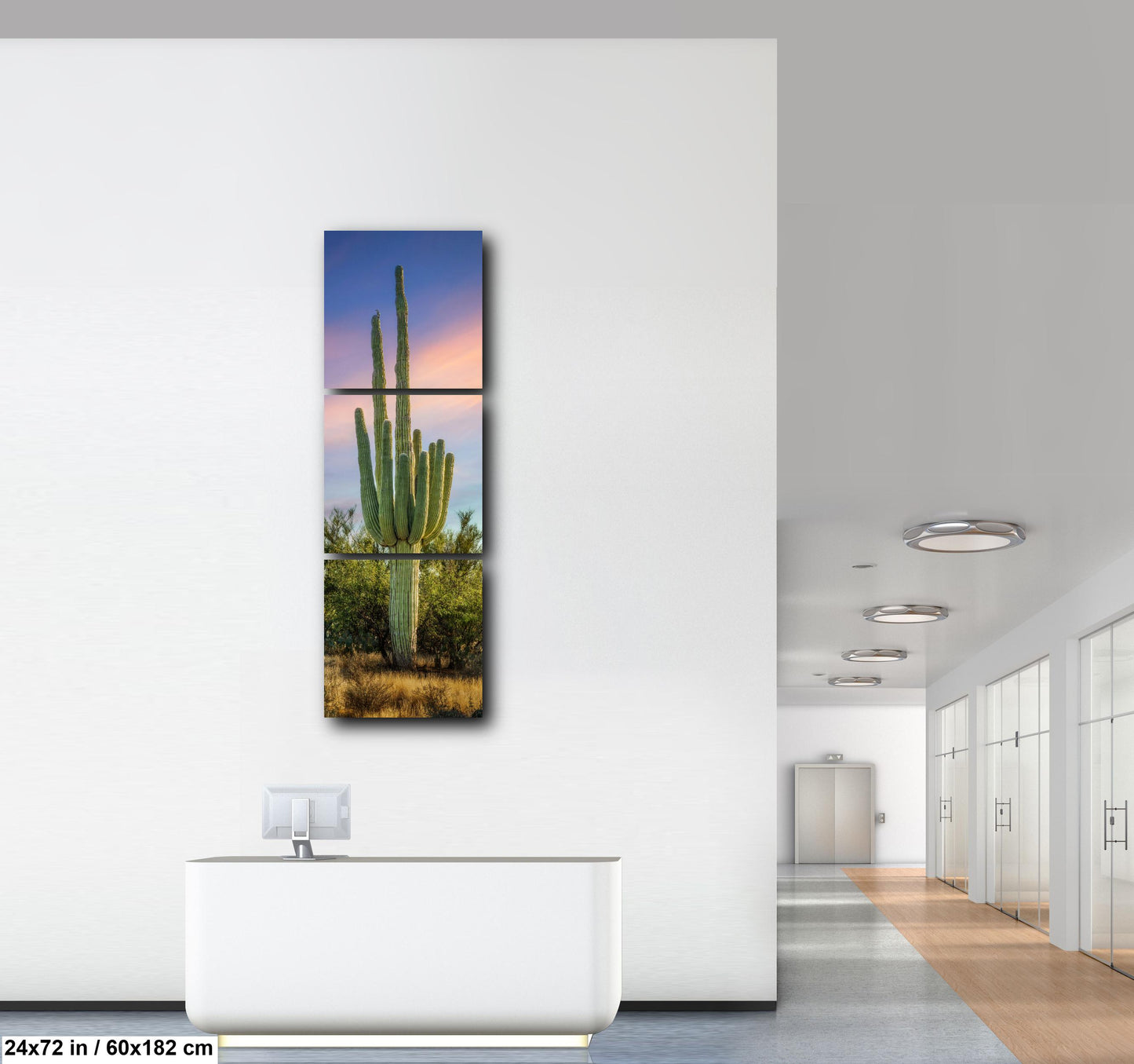 Oro Valley Saguaro at Dusk Photography Print, Tucson Arizona Desert Landscape, Southwestern Wall Art, Cactus Decor