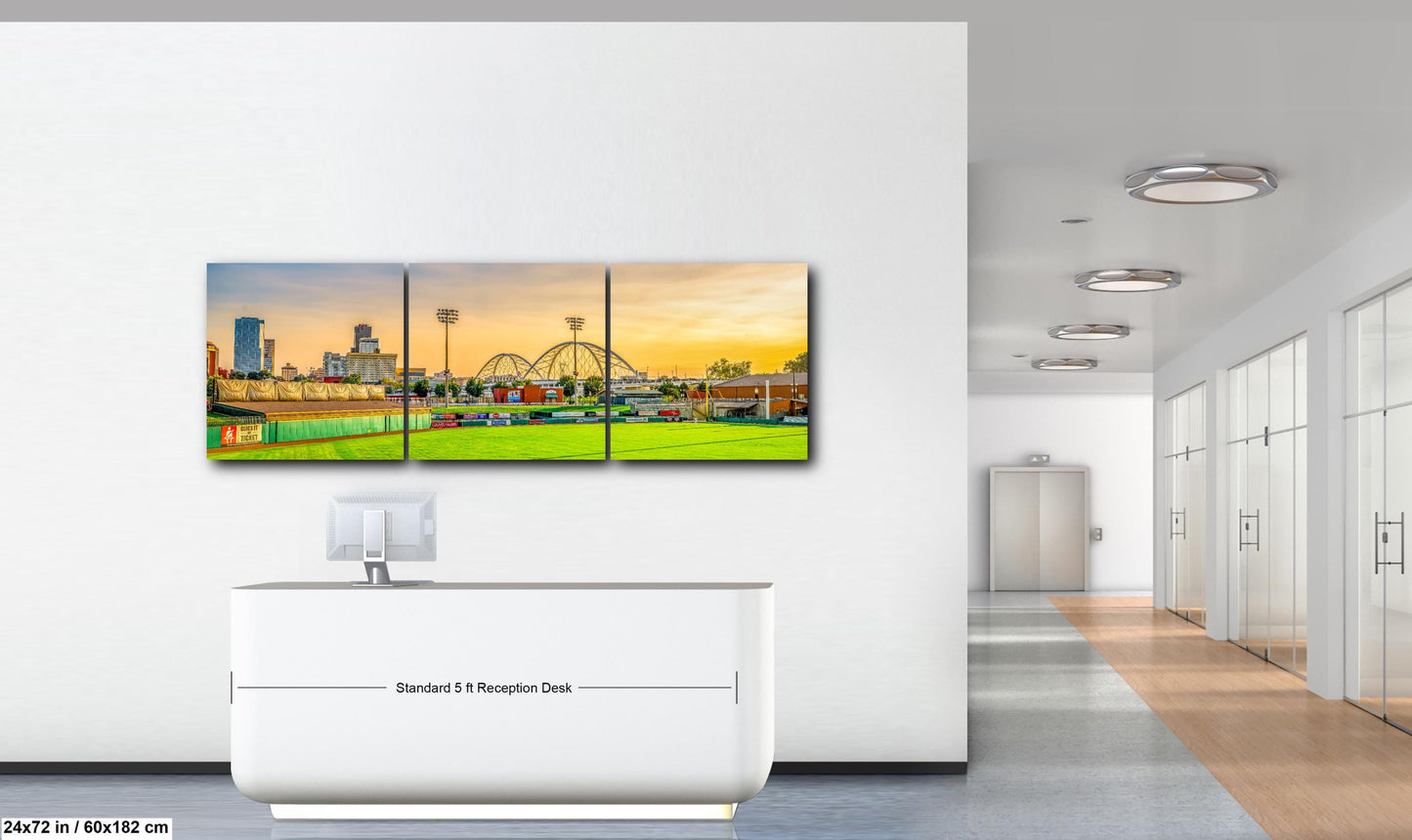 Travelers Baseball Field Panorama Print, North Little Rock Arkansas Wall Art