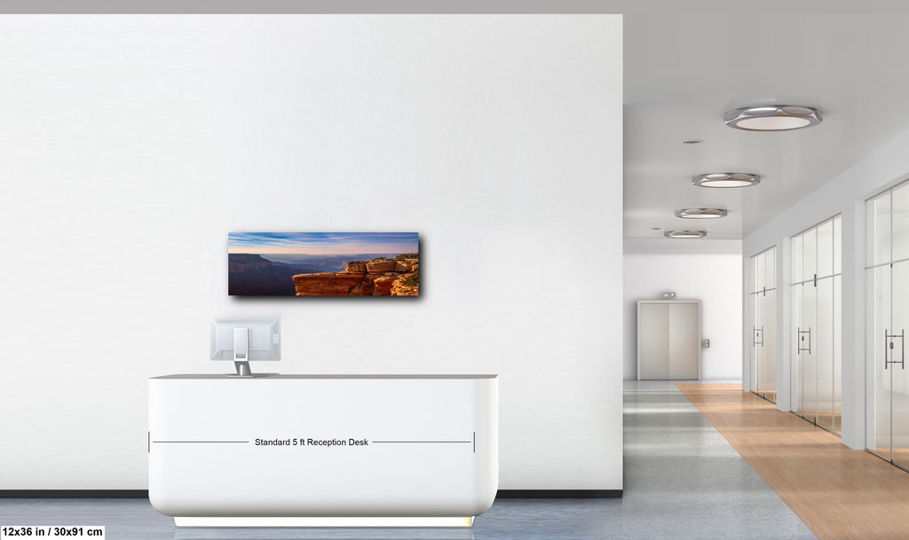 Grand Canyon Sunset Photography Wall Art, North Rim Canyon Overlook
