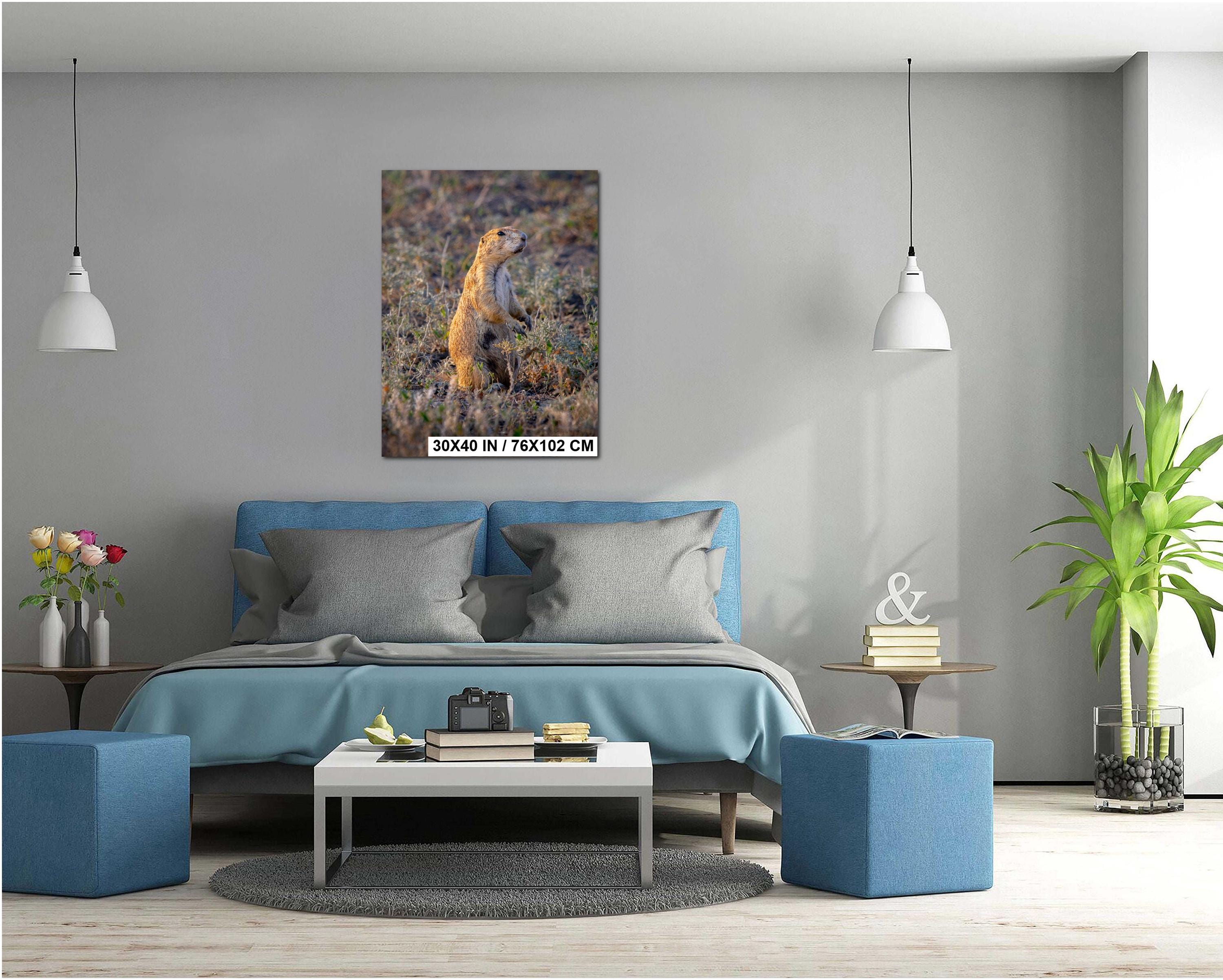 Prairie Dog On Alert Badlands Wildlife Photography Print Canvas Aluminum Metal Acrylic Fine Art Wall Art for Nature and Wildlife