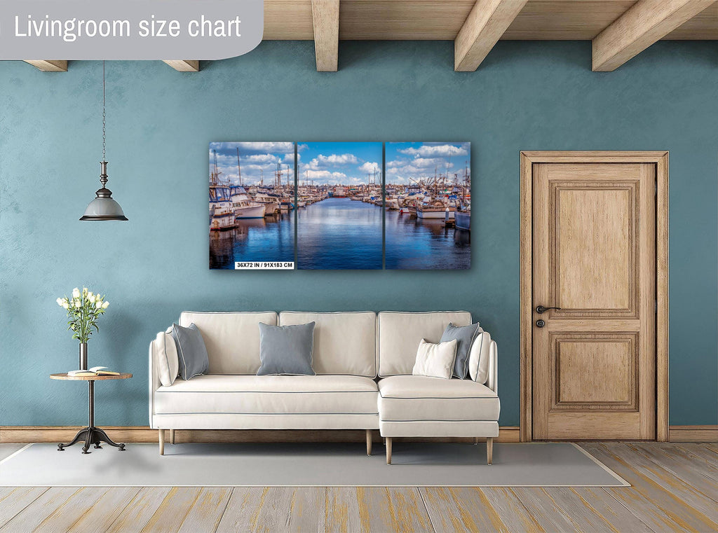 Seattle Fishermen's Terminal Art: Nautical Marina Print Wall Decor