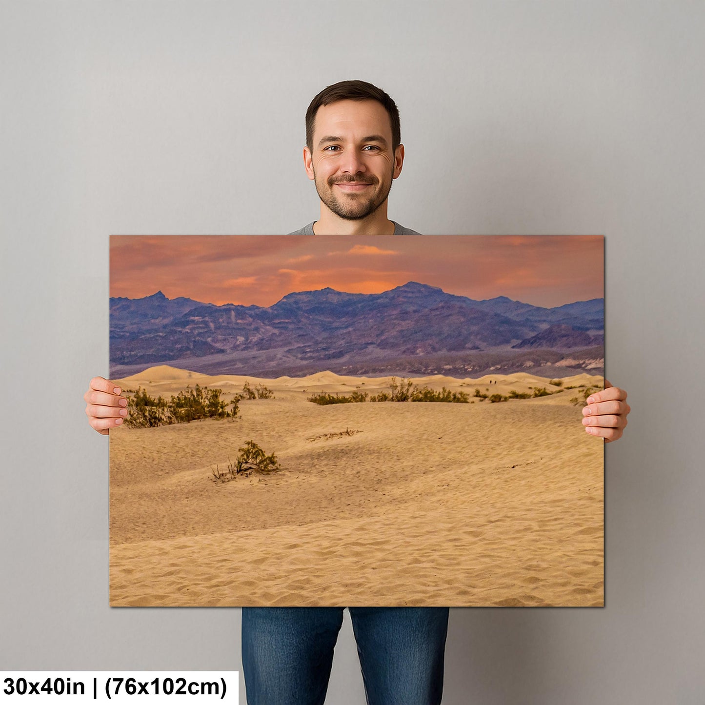 Mesquite Flat Sand Dunes Desert Landscape Photography Print, Death Valley National Park, California Wall Art