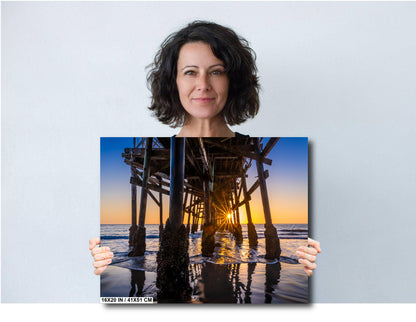 San Clemente Pier Sunset Print: California Seascape Wall Art