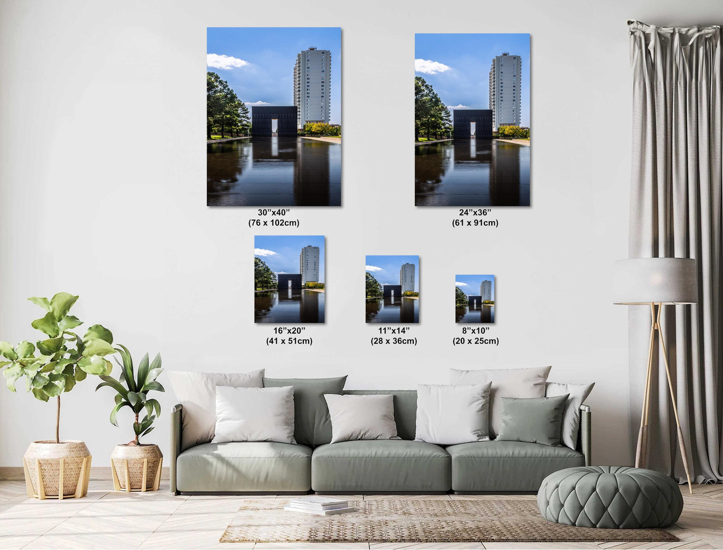 Oklahoma City Memorial Print: Reflection Pool Wall Art