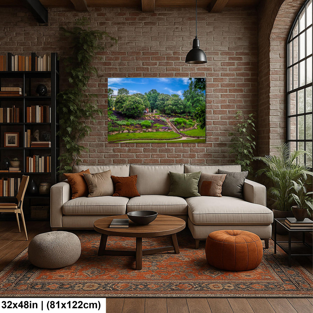Terraced Gardens: Falls Park Greenville SC Landscape Photography Wall Art