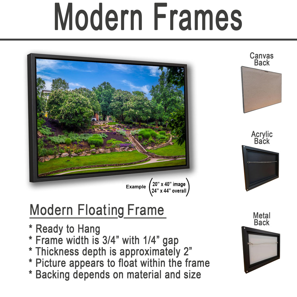 Terraced Gardens: Falls Park Greenville SC Landscape Photography Wall Art