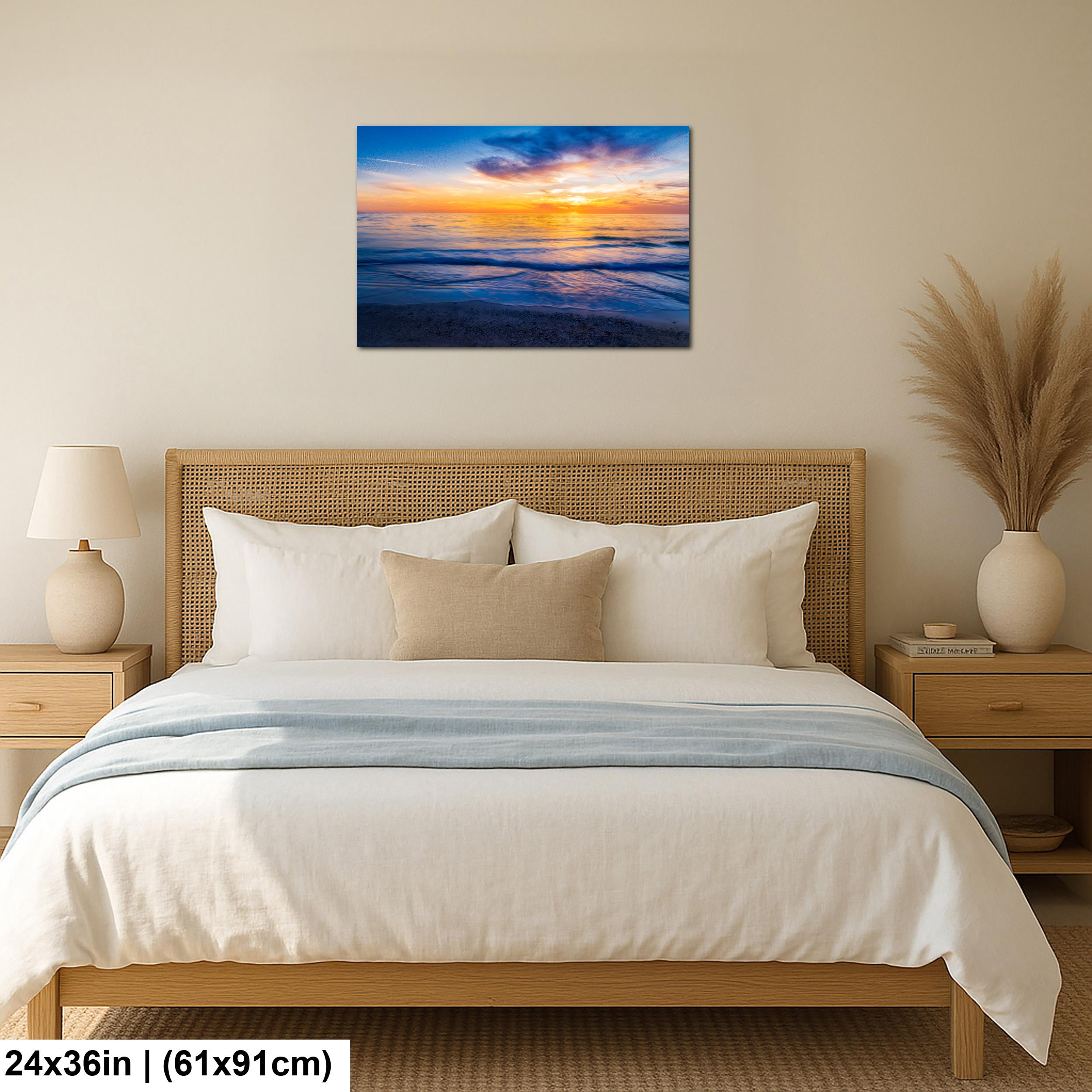Gentle Waves: Bradenton Beach Sunset Anna Maria Island Florida Wall Art